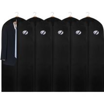 5x Kleidersack Kleidersäcke Schutzhülle mit Schuhtasche Kleiderhülle Kleiderschutz Dicker Vliesstoff mit PE-Folie 150 x 60cm