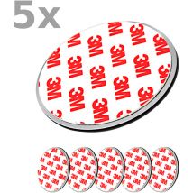 Nemaxx - 5x NX1 Quickfix Magnet Halterung Magnetbefestigung Magnethalterung für Rauchmelder / Funkrauchmelder / Rauchmelder