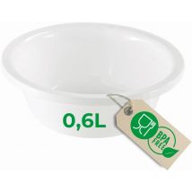 Aufbewahrungsschüssel Spülschüssel Rund Farbe Weiß - Novaliv