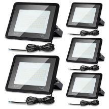Jopassy - 5x projecteur led 50W, projecteur de chantier, à fixer à l'extérieur, blanc chaud