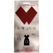 5x Schleifpapier für Winkelschleifer 200mm x 110mm Makita Metabo Bosch Grob 40