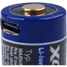 5x Xcell CR123A 16340 Pro Li-Ion Akku 3,6V 850mAh mit usb-c