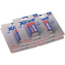 Xcell - 5x Lithium 9V Block 1200 mAh 6AM6 im 1er Blister