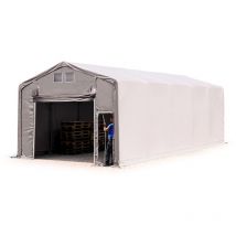5x10m hangar TOOLPORT, PVC 850 N, H. 3m avec porte actionnée par traction