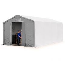 5x8m hangar Toolport pvc 850 n, h. 3m avec porte coulissante