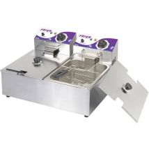 6 + 6 l Doppia friggitrice 12 l Spia luminosa acciaio inox