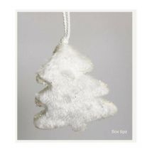 Ingrocart - 6 alberelli innevati 9 cm per albero di natale - colore bianco - decorazioni addobbi
