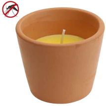 6 bougie terracotta citronelle ø5,5x5cm euro/uni