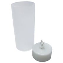 Bougies led souffle (Lot de 6) Jaune