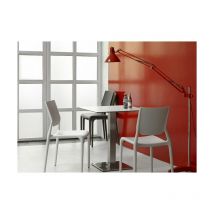 Chaise de jardin, 6 chaises design - sirio - Lot de 6 - déco Blanc en Plastique Scab design