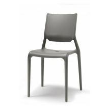 Scab Design - Chaise de jardin, 6 chaises design - sirio - Lot de 6 - déco Gris en Plastique