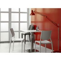 Scab Design - Chaise de jardin, 6 chaises design - sirio - Lot de 6 - déco Orange en Plastique