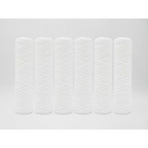 Top Filter - 6 filtres bobinés 10' 50 microns pour adoucisseur et osmoseur d'eau