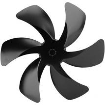 6-flügeliger Ofenlüfter Aus Aluminiumlegierung, Verbessert Die Warmluftzirkulation, Kaminersatz, Schwarz