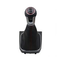 Cyslmuk - 6-Gang-Schaltknauf-Gamaschenabdeckungssatz für Golf 5 6 MK5 MK6 gtd R32 R20 2004–2013