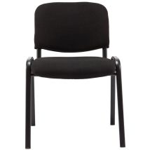 Idralite - Set 6 Stapelbare Bürostühle Wartezimmer Und Besucherstühle Schwarzer Stoff