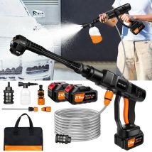 6 in 1 Portable Cordless Car High Pressure Washer Jet Water Wash Cleaner Gun