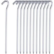 6 Inch Galvanised Steel Garden Peg, Tent Pegs, Anchor for Weed Fabric, Garden Netting, 150mm x 50 Pegs