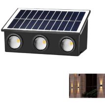 6 Led Solar Wandleuchte Ip65 Warmweiß Garten Te-B0575