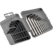 6 pans intérieurs Jeu de clés mâles coudées 1.5 mm, 2 mm, 2.5 mm, 3 mm, 4 mm, 5 mm, 5.5 mm, 6 mm 1/16 pouces, 5/64 pouc