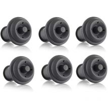 Pack of 6 Vacuum Pump Caps, Gray