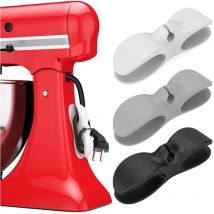 Cyslmuk - 3 Pcs Organiseur Enrouleur Cordon en Silicone - Organisateur Adhésive pour Petits Appareils Cuisine Support Organiseur pour Câbles