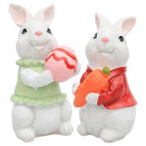 6 Pcs Resin Bunny Decoration Mini Bunny Statue Bunny Garden Statue Resin Bunny Decoration Mini Easter Bunny Potting Decoration Easter Bunny Statue