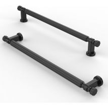 6 Pezzi Maniglie per Mobili Cucina Maniglie per Armadio Moderno con Viti per Cassetto Nero - 192mm