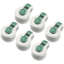 6 pièces attaches de clip de couette pour le placement sans angle des accessoires de literie fixateurs anti-déménagement, vert