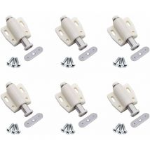 6 pièces loquets magnétique à déblocage Déclenchement par pression Attrape, Les Portes de L'amortisseur de Portes D'armoire à Poussoir Serrure de