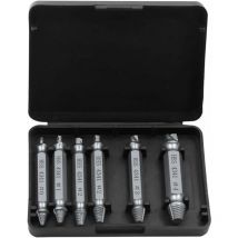 6 Piece Puller Set,Damaged Screw Extractor Kit and Stripped Screw Extractor Kit. It's a Hassle-Free Broken Bolt Puller and Screw Remover Set -Silver
