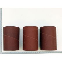 Lot de 9 bandes abrasives - Dimensions 610 x 100 mm - Grain 80,100 et 120 - 3 pièces de chaque grain - Compatibles avec la ponceuse OSM600 - Scheppach