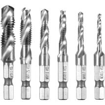 Piece Drill hss Hexagon Shank M3-M10 Tap – Silver