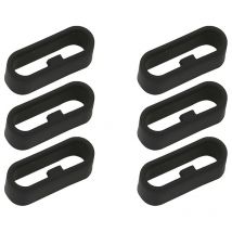 Lot de 6 anneaux de montre en silicone pour montre intelligente, anneaux de bracelet en caoutchouc, adaptés aux anneaux de remplacement de bracelet