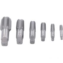 Zoternen - 6 pièces robinet de tuyau npt 1in 3/4in 1/2in 3/8in 1/4in 1/8in Kit d'outils de taraudage de filetage en acier au carbone pour pvc