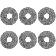6 pièces Serpillières Tampon, Chiffons Lingettes Compatibles avec Dreame L10 Ultra / L10S Pro / L10S Ultra / L10S Pro Ultra Heat / L10 Prime / L20