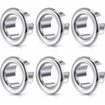 Devenirriche - 6 Pieces Overflow Ring Waterfalls, Decorative Kitchen Bathroom Bathroom - To Bedroom Round Basin Wash Lid