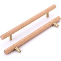 Petites Ecrevisses - 6 Piezas Manija de Muebles Gabinete de Madera Tirador Moderno para Cajón Armario con Tornillos - 160mm