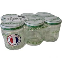 6 Pots à miel ou mutli-usages - 212 Ml - ø 63 mm Le Pratique