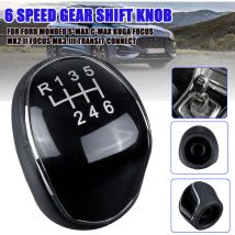 6 Speed Gear Shift Knob For Ford Mondeo IV Mk4 S-MAX C-MAX Kuga Transit Connect