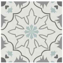 6 stickers à carreaux de ciment 15 x 15 cm