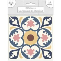 6 Stickers carreaux ciment