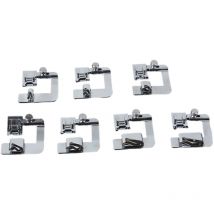 6 Stück Nähmaschinen-Nähfuß Nähen Saumfuß 3/8 4/8 5/8 6/8 7/8 8/8 Zoll Saum-Nähfuß