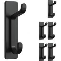 6 Stück, selbstklebender Wandhaken, Badezimmer-Handtuchhalter, Küchen-Geschirrtuch-Aufhänger, selbstklebende Garderobe, Wandbefestigung ohne Bohren,