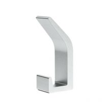 Minkurow 6 Stück Selbstklebende Haken, Doppel-badezimmer-handtuchhaken, Selbstklebende Wandhalterung Für Küche, Bad, Büro, Schrank, Aluminium, Silber