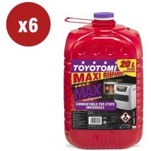 6 Taniche Da 20 Litri Di Combustibile Liquido "toyotomi Max" - Totale Di 120 Litri