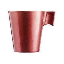 6 tasse à expresso 8 cl rouge astral - flashy Luminarc