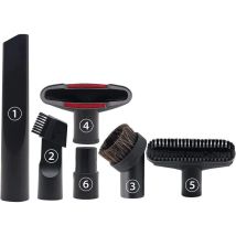 6-teiliges Staubsauger-zubehörset, Geeignet Für Staubsauger Mit 32 Mm Und 35 Mm Durchmesser.