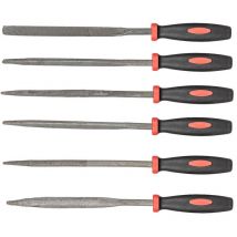 6 tlg. Metallfeilen Set 100 mm, Nadelfeilen