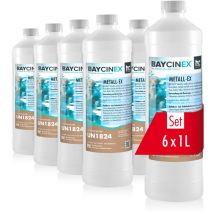 6 x 1 l anti-métaux 60% pour piscine - en bouteilles de 1 l